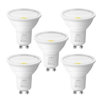 LEPRO 200086-DW GU10 LED lemputės, 6500 K, 5 vnt.
