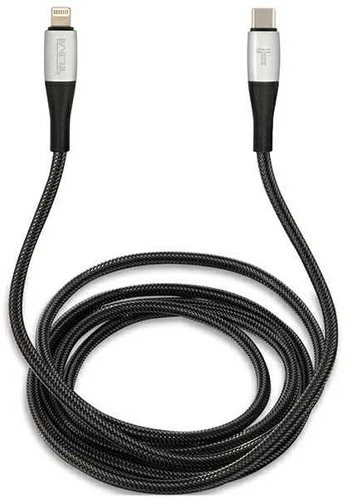 TUMI TUCCSMFI kabelis USB-C - Lightning 1.5m Fast Charging juoda/juodas