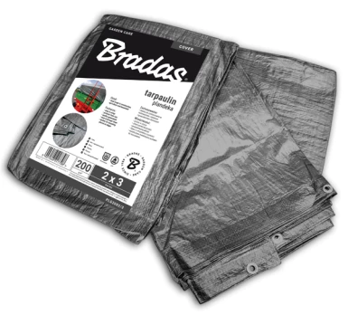 Sustiprintas sodo tentas Bradas Gray, 3m x 5m, 200 g/m²