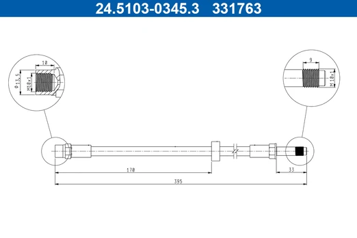 Stabdžių žarnelė ATE 24.5103-0345.3