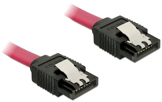 Cable SATA 6 Gb/s 50cm straight/straight red
