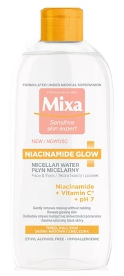 Makiažo valiklis Mixa Niacinamide Glow, 400 ml, moterims, -