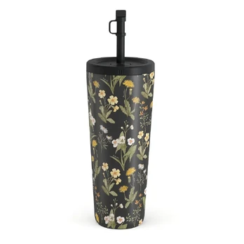 District Wildflowers - Travel Mug, 700 ml / Straw
