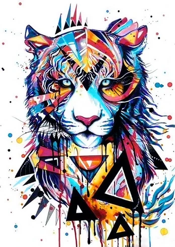 Deimantinis paveikslas Magic Tiger WD218 27*38 cm