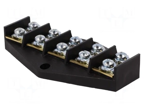 Terminal block | screw terminal | 16mm2 | 76A | ways: 5 | terminals: 10
