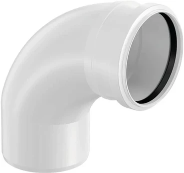 Uponor Decibel alkūnė 110 88,5° užapvalinta