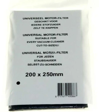 Dulkių siurblio variklio filtras universalus 200x250x5mm