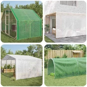Leno tentas, baltos spalvos, 8x8m, 140g/m² kaina