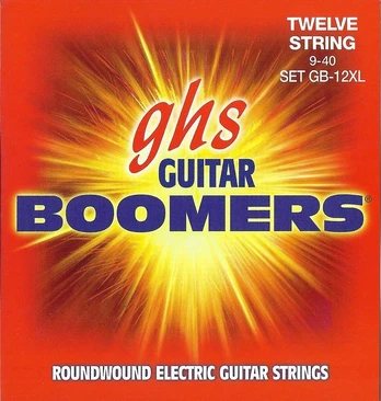 Ghs Boomers 12 stygų Extra Light 9-40 gitaros stygos