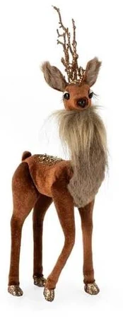 Eglutės žaisliukas Deer, rudas, 29 cm, plastikas