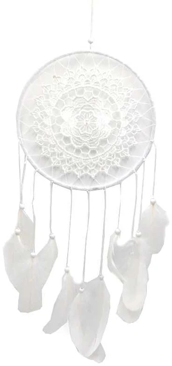 Balta sapnų gaudyklė, 57 cm