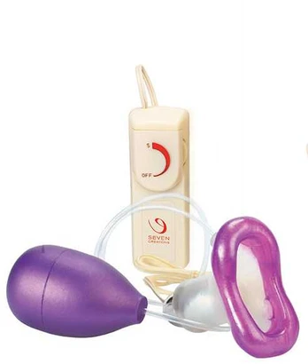 Seven Creations Vibrating Suction Intimate Enhancer, Multi-Speed, Rožinė