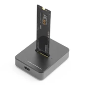 Docking Station 1x M.2 SATA/ NVME SSD kaina