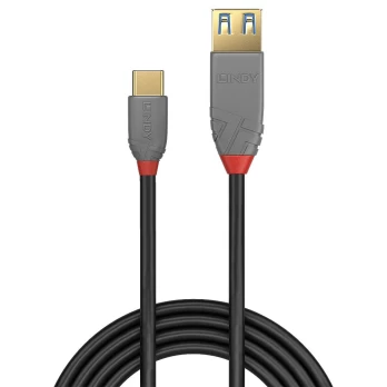 KABELAS USB3.2 C-A 0,15M / ANTHRA 36895 LINDY