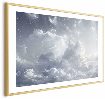 Artgeist Plakatas - Astral Calm: Stars Scattered Over Delicate Clouds
