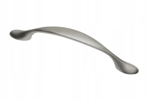 Zamak handle CAMAIO C=128mm brushed steel