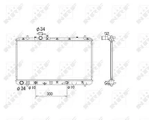 Variklio radiatorius NRF NRF 53580
