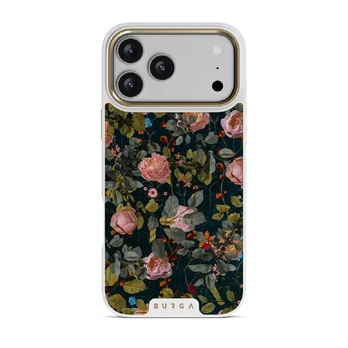Bloomy Garden - Vintage iPhone 17 Pro Max Case, Elite Light (MagSafe) / Gold