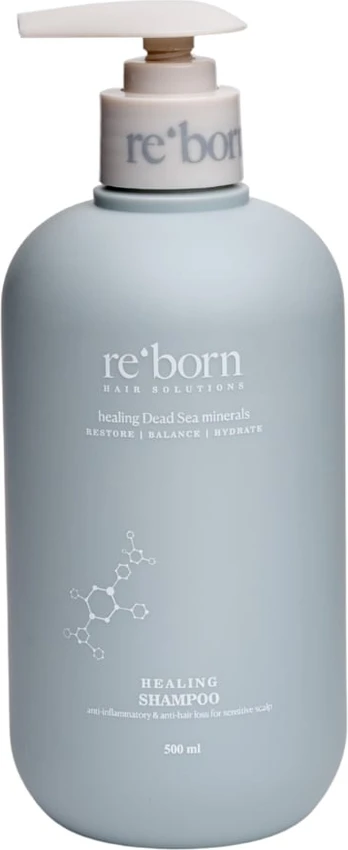 Reborn - Healing Black Mud Shampoo - Black - 500 ml