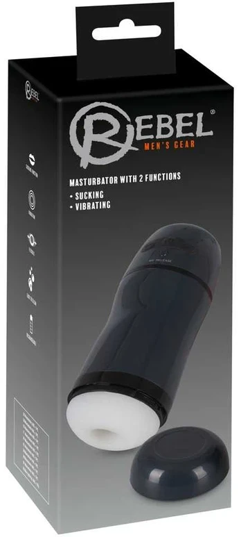 Rebel Masturbator 2 Functions Vibruojantis masturbatorius