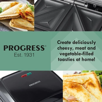 Progress EK5851PVDE 2-Slice Sandwich Toaster