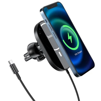 Įkroviklis Hoco CA90 15W MagSafe, Qi Wireless, juoda, 15 W