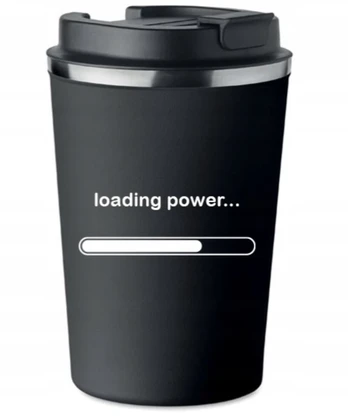 Termo puodelis "loading Power" 350ml, su dangteliu, metalinis