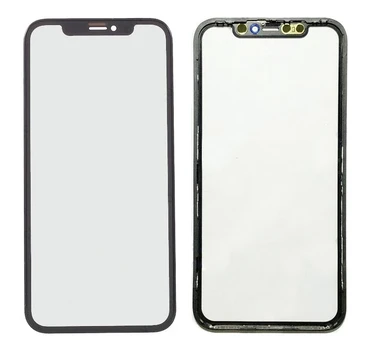 LCD stikliukas Apple iPhone 11 su rėmeliu ir OCA juodas V3