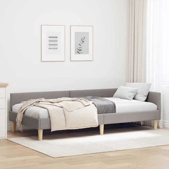 KampinÄ lovos konstrukcija Taupe 90 x 190 cm audinys