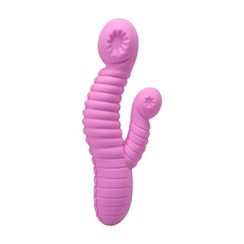 Into The C Seapuss Warming Rippled Rabbit Vibrator Purple 21cm