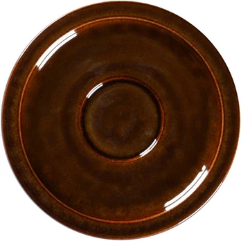 STONE Spodek do espresso 13 cm bursztynowy