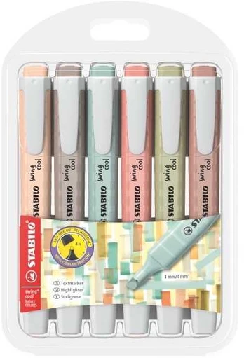 Stabilo Swing Cool Nature Colours 6er Set.