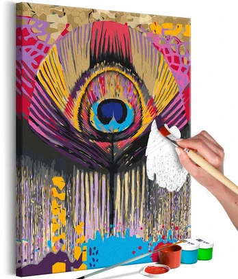 Artgeist Tapybos pagal skaičius rinkinys - Peacock Composition