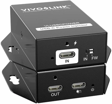 VivoLink USB-C Power Injector supports