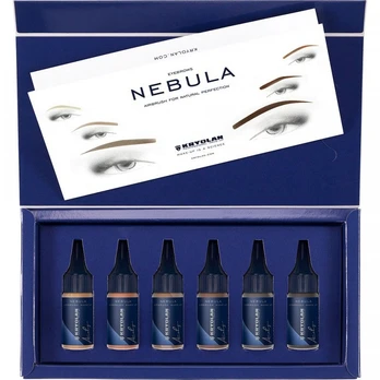 Kryolan Nebula Eyebrows purškiamų dažų rinkinys 6 sp.