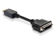 Adapteris AV MicroConnect DisplayPort – DVI-I juoda (DPDVI015) kaina