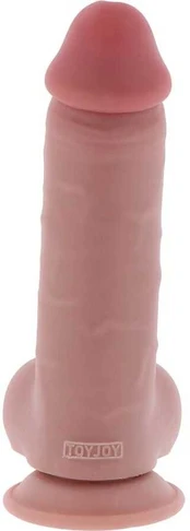 Prabangus dvigubo tankio storas dildo TPE 20 cm