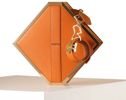LOCKINK Mysterious Square Kink Bag Brown - Discreet Multi-Compartment Set
