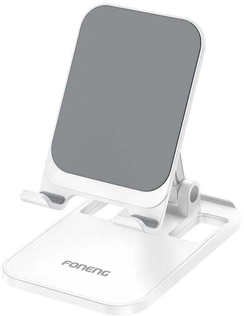Foneng folding phone stand CP108 Baltas