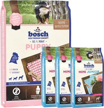 Bosch Petfood Puppy 7,5kg + Mini Junior 3kg