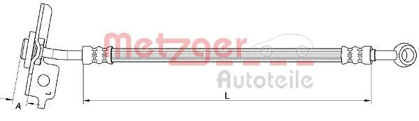Stabdžių žarnelė METZGER 4111055