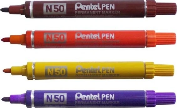 Permanentinis markeris Pentel N50, oranžinis