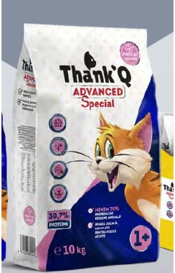 THANK'Q Advanced pašaras katėms su žuvimi 10kg