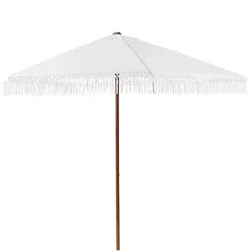 Beliani Sodo skėtis 258 cm MURASA baltas