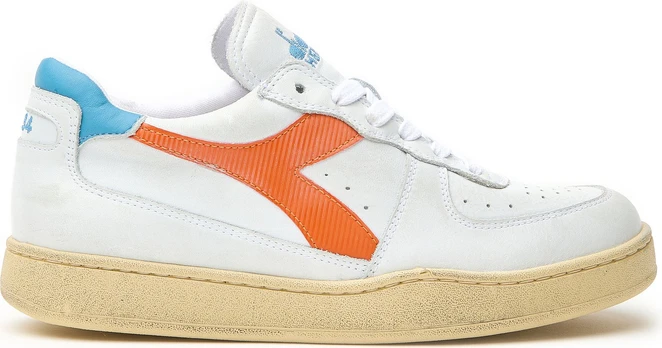 DIADORA Mi Basket Low Used White/Orange Peel - 41