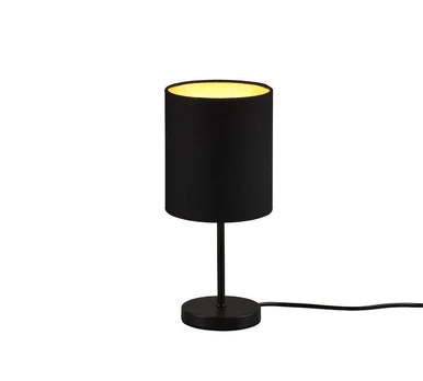 TRIO-Lighting Jerry table lamp E14 matt black/gold gaismeklis