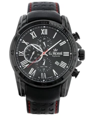 VYRIŠKAS LAIKRODIS G. ROSSI - E9753A2-1A3 - EXCLUSIVE (zg302b) + BOX kaina