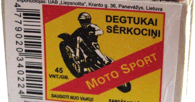 Degtukai MOTO SPORT, 1 vnt.
