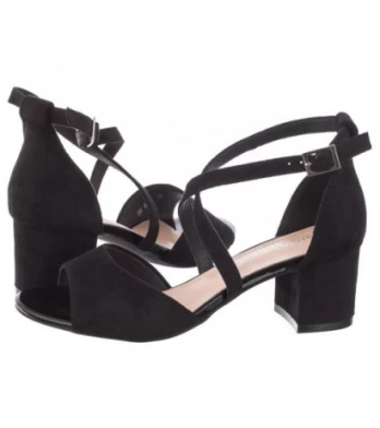 Sergio Leone Czarne SK 825 (SL481-a) sandalai