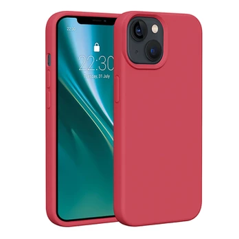 Dėklas Etteri Silicone case for iPhone 14 6,1' raspberry